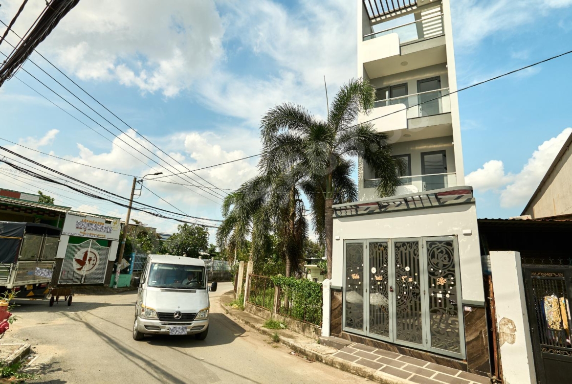 nhà 4 tầng đường Văn Thân Bình Chánh